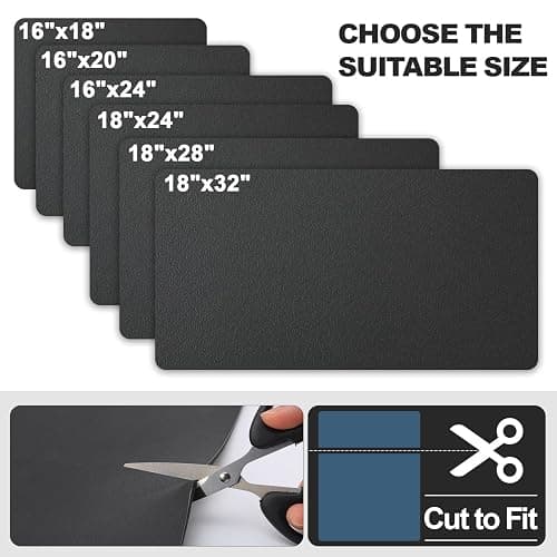 Ecotrim - Dish Drying Mat for Kitchen Counter | Coffee Bar Mat for Countertops | Heat Resistant Drainer Mat with Non-slip Rubber Backed | Hide Stain Kitchen Absorbent Draining Mat | Black 16"x18" thumbnail 6