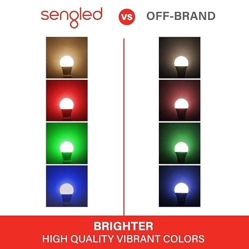 Sengled Smart Light Bulbs, Color Changing Alexa/Bluetooth Mesh, Dimmable LED Bulb A19 E26 Multicolor, High CRI, High Brightness, 8.7W 800LM, 1Pack thumbnail 10