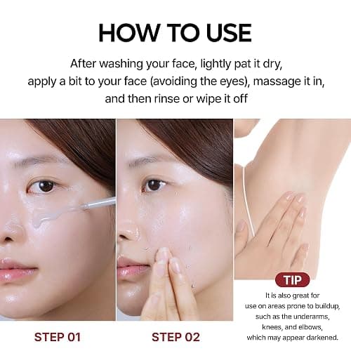 Dr.Melaxin Peel Shot Glow Black Rice Peeling Ampoule with Rice Extract & AHA BHA, Gentle Exfoliating Serum for Dead Skin Cells, Niacinamide & Hyaluronic Acid, Korean Skincare, 2.71 fl.oz thumbnail 7