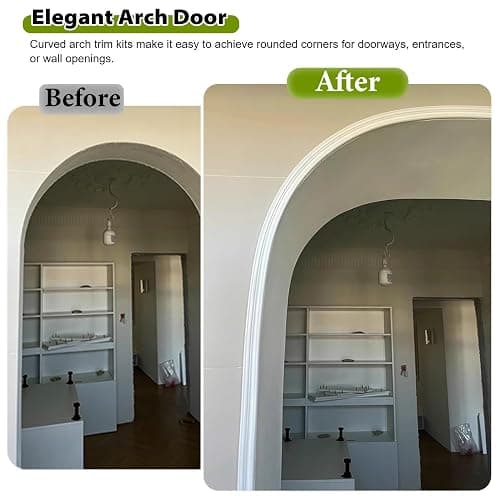 Flexible Wall Trim Doorway Arch Molding, Premade Arch Kit for Door Frame, Interior Curved Frame Half Circle Doorway for Decor Home thumbnail 2