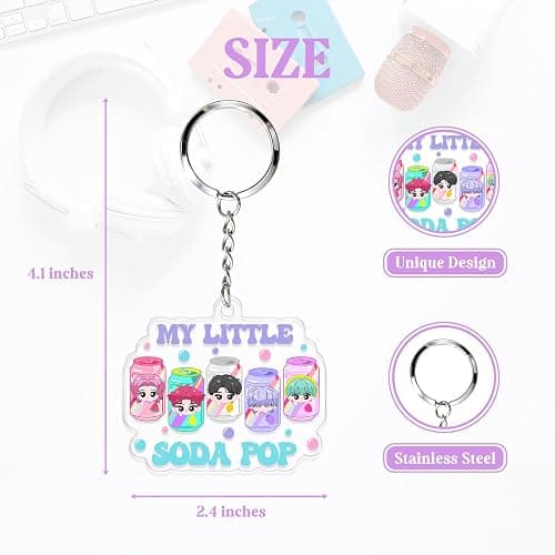 Luxifun K pop Gifts for Women Girls, Korea Pop Demon Keychain Merch Gifts, Cute Hunters Keyring Pendant for K-pop Fans thumbnail 2