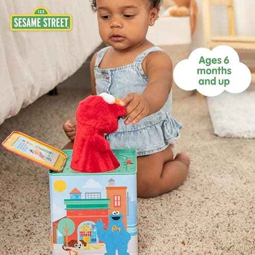 Kids Preferred Sesame Street Jack in the Box - Elmo Plush Toy for Toddlers 1-3, Developmental Toy thumbnail 5