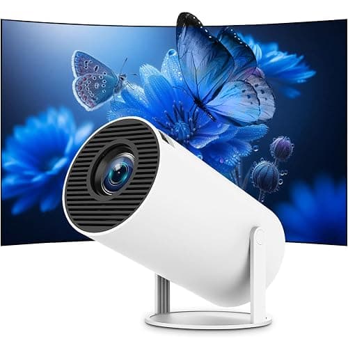Videoprojecteur Mini Projecteur FHD 4K Portable Projecteur Video WiFi 6 BT5.2 Correction Trapèze Rotation 180° Rotation Compatible TÉLÉPhone/PC/HDMI/USB/PS5 [App intégrée] - Image 1