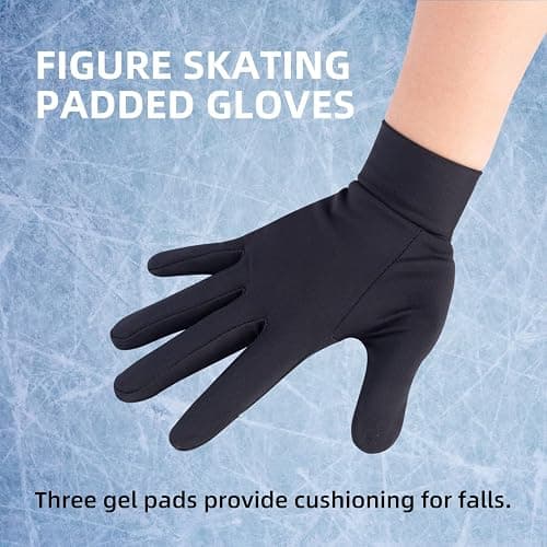 SARIUROS Figure Skating Gloves, Figure Ice SkatingGloves for Women, Grils - Padded SkatingGloves for Skating Practice thumbnail 2