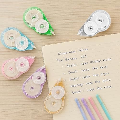Aipker Correction Tape, Extra-Long 30 m (98 ft) Each – 590 ft Total, Easy-to-Use White Out Tapes Dispensers, High Capacity White Out Correct Tapes for School, Office or Home Use - 6 Pack thumbnail 2