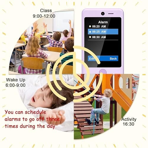 PTHTECHUS Telephone Portable pour Enfant, Smartphone pour Enfant Jouets ELECTRONIQUES EDUCATIFS 02 thumbnail 4