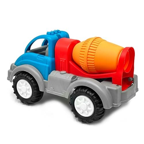 American Plastic Toys Gigantic Cement Mixer with Rotating Drum, Sturdy Wheels, Metal Axles & Made from Durable Plastic for Children 2 Years & Older thumbnail 7