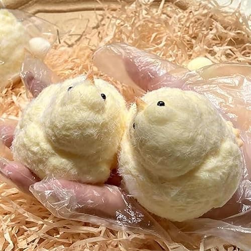 Taba Squishy Chick, 2pack Handmade Taba Squishy Kit, Stress Relief Toys,Fufu Squishy Chicken for Adults Gift thumbnail 4