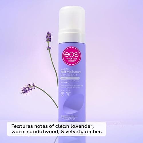 eos Shea Better Shave Cream- Lavender, Shea Butter, Aloe Vera, Moisturizing, Shaving Cream for Women, eos Shave Cream, 7 fl oz, 2-Pack thumbnail 2