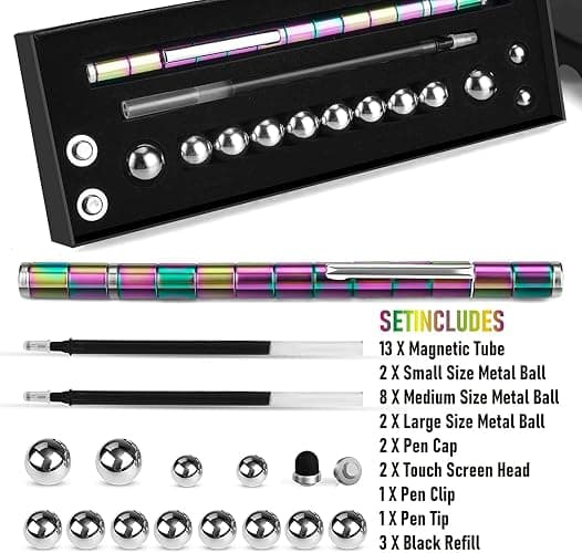 Magnetic Fidget Toy Pen - Decompression Gift for Teenagers & Kids thumbnail 3