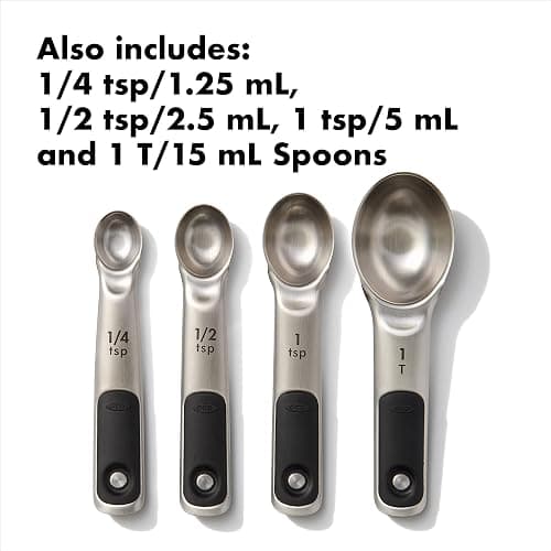 OXO Good Grips Stainless Steel Measuring Cups and Spoons 8-Piece Set, 4 Cups and 4 Spoons thumbnail 6