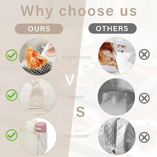 Carry bloom Lunch Box for Women, Insulated Lunch Bag Cute Corduroy Lunchbag Reusable Lunchbox for Work (1 brown white stripes) thumbnail 4