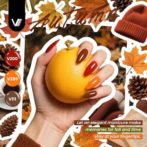 VANREESA 60 Pcs Gel Nail Polish Set 55 Colors Spring Summer Fall Winter Gel Polish with Base Coat Glossy & Matte & Silver & Golden Top Coat Nail Kit Gifts for Women Girls Nail Art Salon at Home thumbnail 5