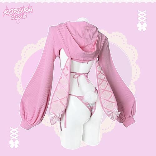KORURACLUB Cosplay Sexy maid outfit Bunny Outfit cosplay women Animal Costumes Bunny Bodysuit thumbnail 2