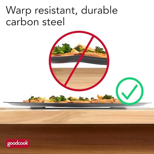 GoodCook AirPerfect Nonstick 16” Pizza Pan – Pizza Tray for Oven, Perforated Round Pizza Pan, Carbon Steel Baking Pan, Homemade, Frozen & Leftover Slices thumbnail 6