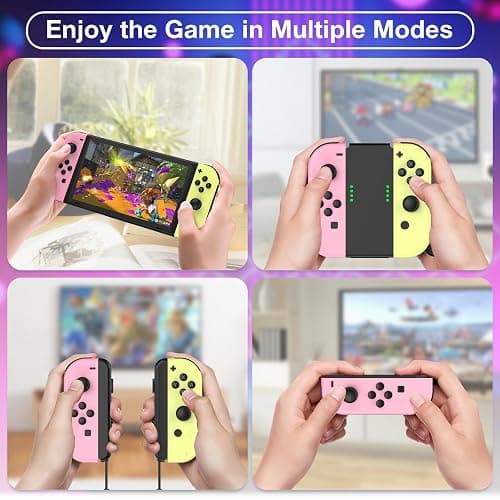 Replacement Controller for Nintendo Switch Controller, Wireless Switch Controllers Compatible with Switch/Lite/OLED, Controllers for Switch Support Wake-up/Dual Vibration thumbnail 5