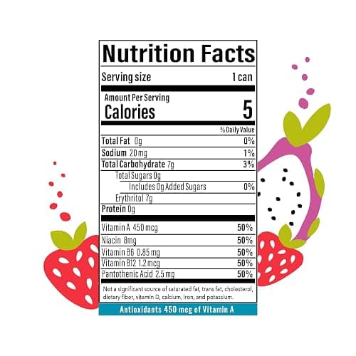 BUBBL'R pitaya berry nect'r, Antioxidant Sparkling Water with Natural Caffeine, 0g Sugar, Gluten Free, All Natural Flavors, 12 Fl Oz Cans, 12 Count thumbnail 2