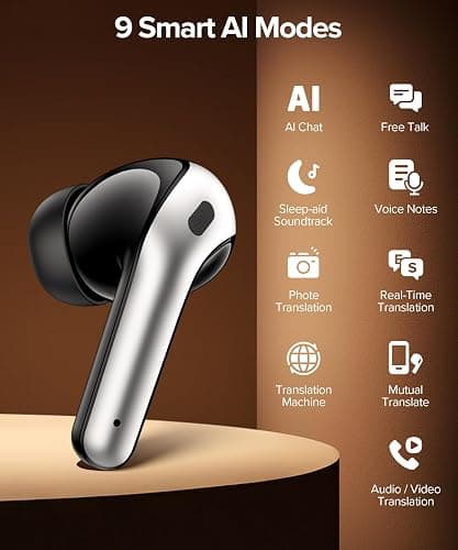 TAGRY Bluetooth Headphones True Wireless Earbuds 60H Playback LED Power Display Earphones with Wireless Charging Case IPX5 Waterproof in-Ear Ear buds with Mic for TV Smart Phone Laptop Computer Sports thumbnail 8