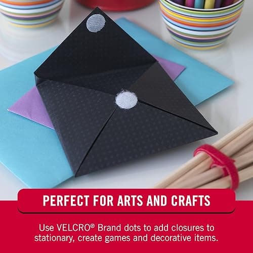 VELCRO Brand Dots with Adhesive, White, Small 1/2 in Circles, 250 Pk thumbnail 8