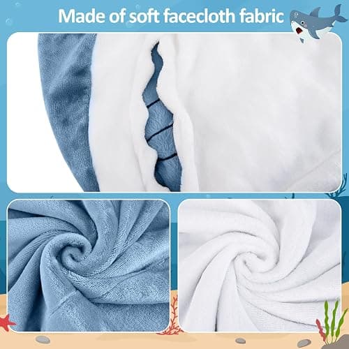 TBGENIUS Shark Blanket Hoodie Onesie for Adults and Kids, Cozy Flannel Shark Sleeping Bag thumbnail 6