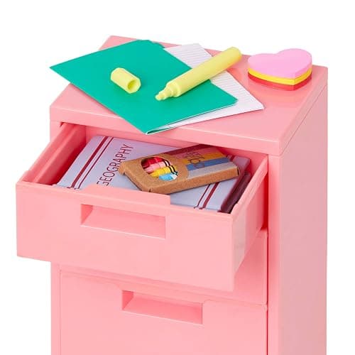 Our Generation - Ready, Set, Learn! - 18-inch Doll Accessories - Classroom Filing Cabinet - Furry School Bag & School Supplies - Pretend Play Toy - Kids 3 Years + thumbnail 6