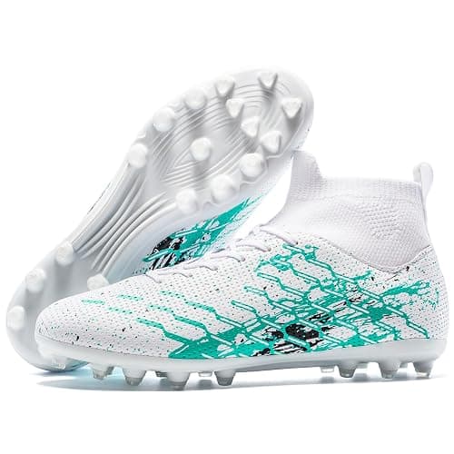 LSIDORYC Kids Slip On Soccer Cleats for Boys Girls Youth Training Football Shoes - Image 1