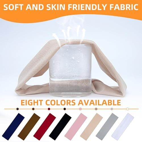 8PCS Summer-Exclusive Non Slip Sports Elastic Soft Running Fashion Headbands Absorb Sweat for Women & Men Working Out, Travel thumbnail 3