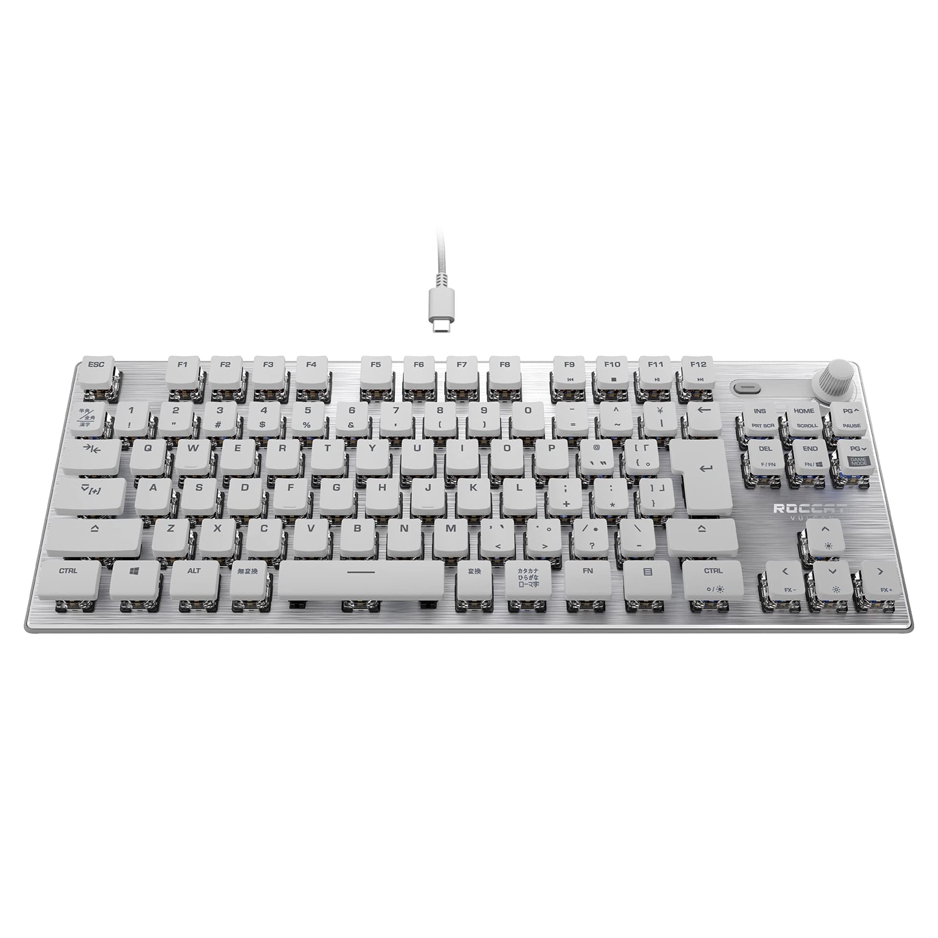 ROCCAT ゲーミングキーボード Vulcan TKL JP 日本語配列 有線 ホワイト/白 メカニカル リニア テンキーレス RGB ボリュームダイヤル Windows 7以降 【国内正規品】 thumbnail 7