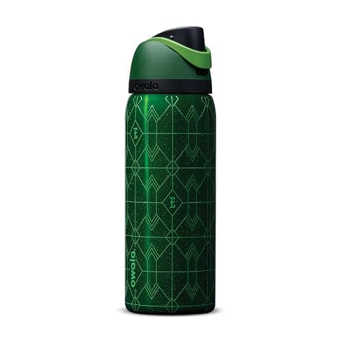 Owala Wicked FreeSip Insulated Stainless Steel Water Bottle with Straw for Sports and Travel, BPA-Free Sports Water Bottle, 32 oz, Elphaba (Green) - Image 1
