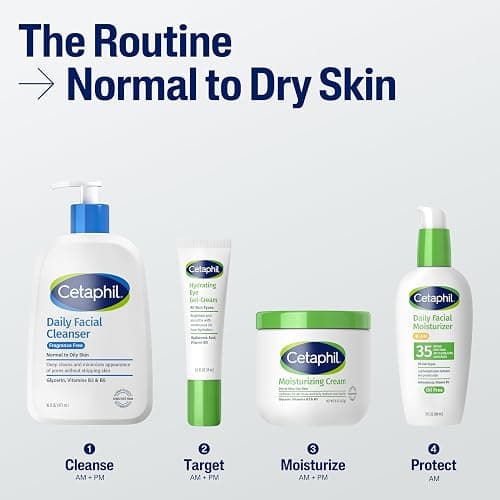 Cetaphil Face Wash, Daily Facial Cleanser for Sensitive, Combination to Oily Skin, 16 Oz, Fragrance Free, Gentle Foaming, Soap Free, Hypoallergenic thumbnail 6