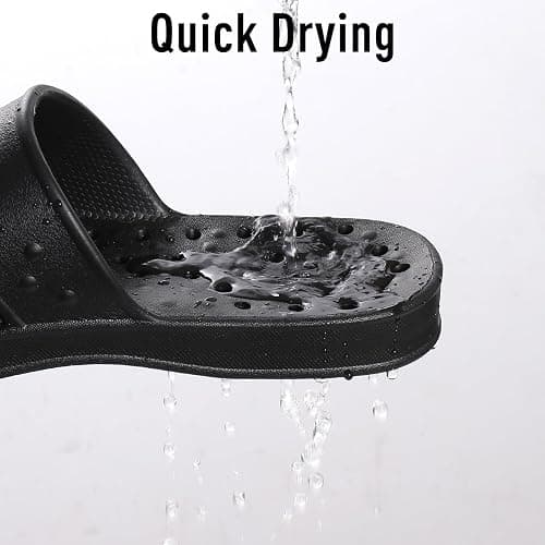 shevalues Shower Shoes for Women Men with Arch Support Quick Drying Pool Slides Lightweight Beach Sandals with Drain Holes thumbnail 3