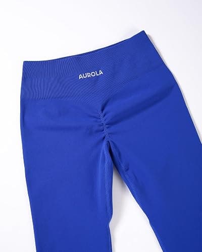 AUROLA Power Workout Leggings for Women Tummy Control Squat Proof Ribbed Thick Seamless Scrunch Active Pants thumbnail 3
