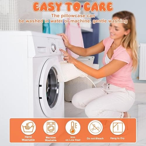 VGECEE Satin Kissenbezüge für Memory Foam Kissen, Seiden Orthopädisches Kissen Kissenbezug Satin Kopfkissenbezug Kissenhülle für das Nackenstützkissen JK79, Silber(Nur für 63x38x14cm) thumbnail 5