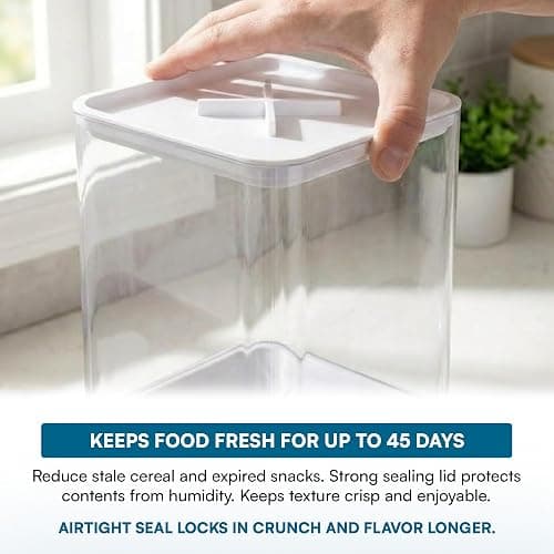 Zevro Compact Dry Food Dispenser, Single Control, White/Chrome thumbnail 6