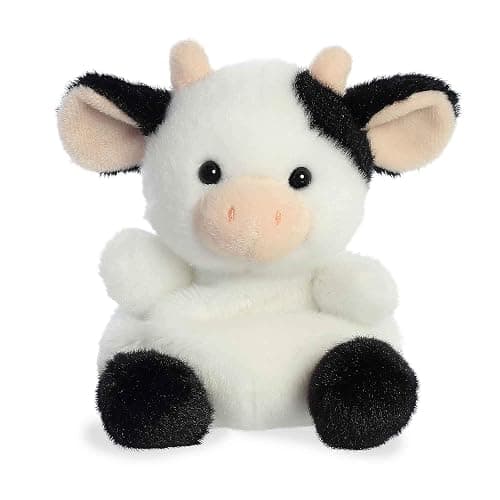 Aurora® Adorable Palm Pals™ Sweetie Cow™ Stuffed Animal - Pocket-Sized Play - Collectable Fun - White 5 Inches - Image 1
