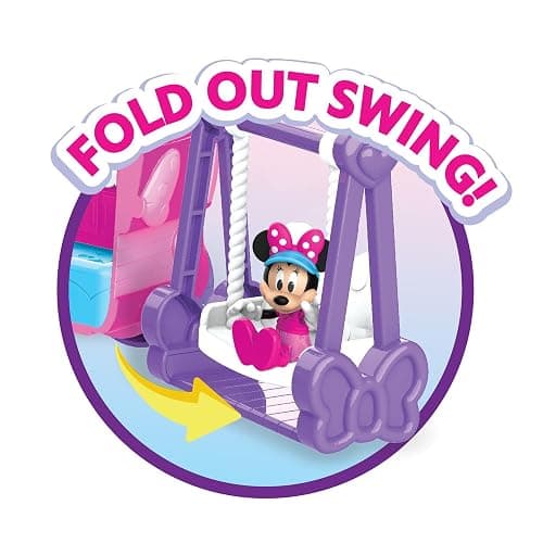 Disney Junior Minnie Mouse Bows-A-Glow Rolling Glamper 13-piece Figures and Playset, Kids Toys for Ages 3 Up, Amazon Exclusive by Just Play thumbnail 4