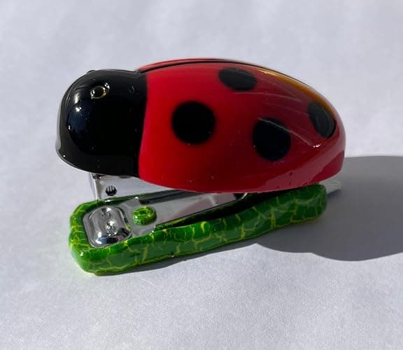 Cosa Nova Small Ladybug Stapler Glossy Detailed Decorative - Image 1