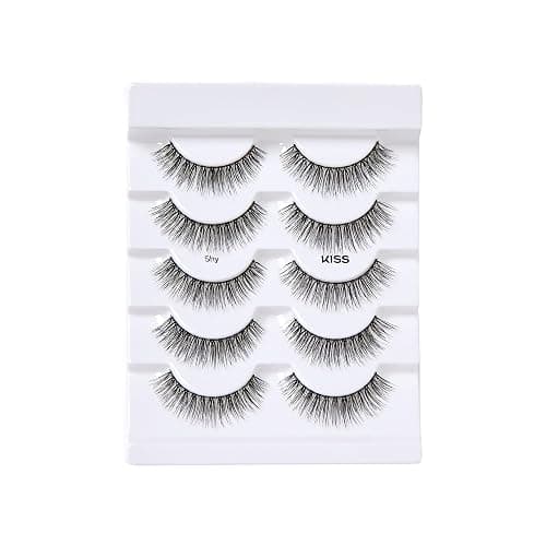 KISS Looks So Natural, False Eyelashes, 'Shy', 12mm, Includes 5 Pairs Of Lashes, Easy to Apply, Reusable Lash Clusters thumbnail 9