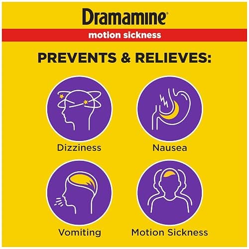 Dramamine Motion Sickness Less Drowsy, for Nausea Relief During Travel, 16 Count thumbnail 3