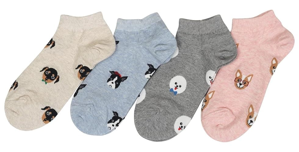 CUSTOMONACO Women Funny Animal Novelty Fashion Casual Cotton Ankle Socks thumbnail 2
