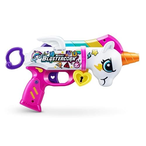 ZURU XSHOT Blastercorn mit 16 Darts: Einhorn-Thema, Schießspielzeug für Unisex-Kinder ab 3 Jahren thumbnail 6