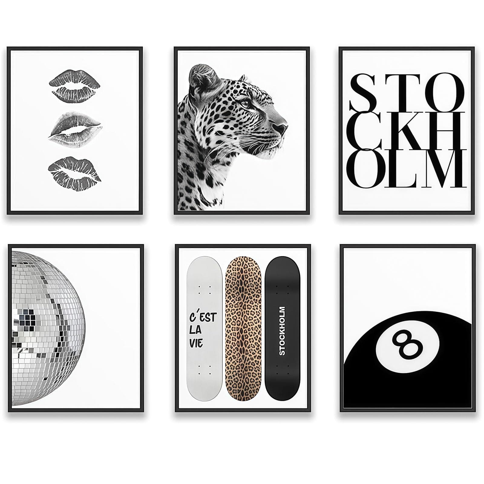 Stockholm Style Room Decoration For Women Elegant Fashionable Wall Art For Living Room Atmosphere Luxury Fashion Image For Home Bedrooms Apartment Student Room - Image 1
