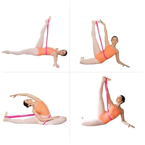 Zenmarkt Ballet Stretch Bands for Flexibility and Strength - Stretch Bands Ideal to Have as Dance Equipment in Every Competition - Suitable for Gymnastics, Cheerleading, and Pilates Training thumbnail 5