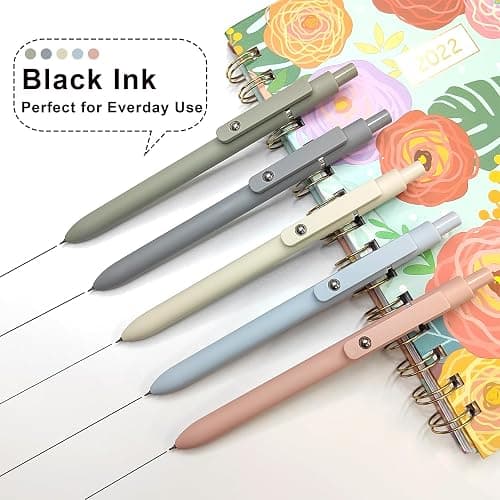 Highlighters and Gel Pens Set with 6pcs Aesthetic Pastel highlighter markers and 5pcs Cute Black Ink Gel Pens Retractable for School Office Supplies Writing Drawing Bible Marker Journaling thumbnail 4
