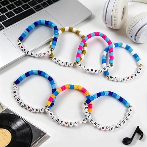 HiheXien Singer Friendship Bracelets for Fans - Handmade Stackable Gifts | Inspired by concert outfits, these stackable bracelets are perfect for birthdays, parties, and fan gifts. Fashion, for fans thumbnail 2