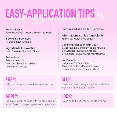 Pawotence Lash Clusters Wispy Cluster Eyelash Extensions 10-18mm Individual Lashes DIY Cluster Lashes Extension Soft Comfortable Eyelash Clusters with Thin Band thumbnail 9