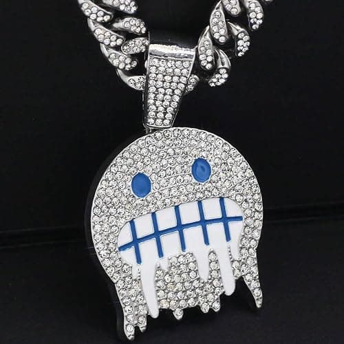 EDINGM Miami Cuban Link Chain for Men, Gold/Silver Plated Diamond Necklace, Iced Out Hip Hop Jewelry Gift thumbnail 7
