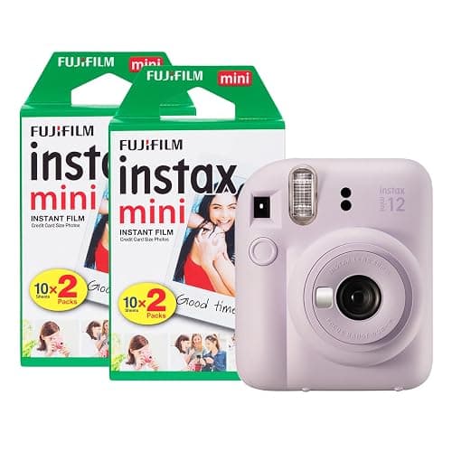Fujifilm Instax Mini 12 Instant Camera with 40 Shot Film Pack - Lilac Purple - Image 1
