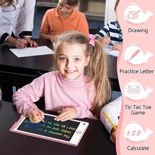 Hockvill LCD Writing Tablet for Kids 8.8 Inch, Toys for Girls Boys Drawing Pad for 3 4 5 6 7 Year Old Kids Toys, Children’s Day Gift Toddler Doodle Board Travel Essentials, Birthday Gift for Children thumbnail 2