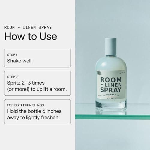 DedCool, Room + Linen Spray, Mochi Milk, Essential Oil Infused, 3 fl oz | Natural non-toxic formula freshens home, bedding, couch, closet & bathroom thumbnail 4